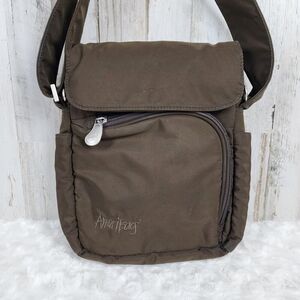 AmeriBag Healthy Back Nylon Crossbody Bag Olive Green
